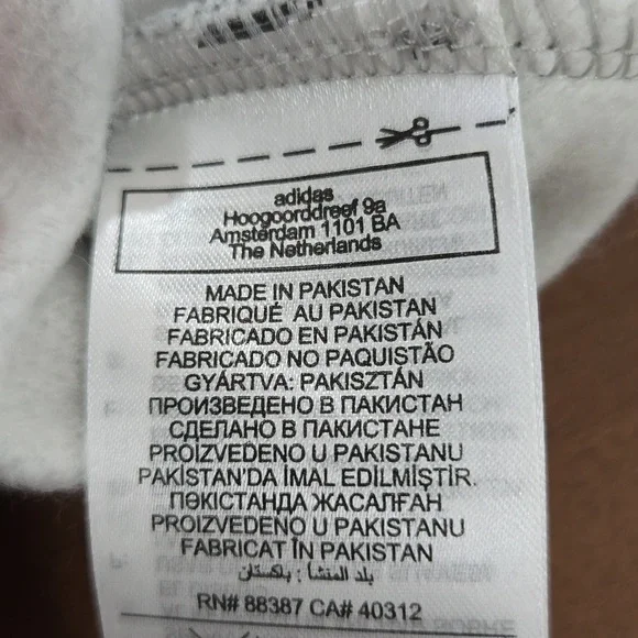 NWT Adidas Originals Adicolor Essentials FleecebHoodie Gray/White IA6418 Women's - Picture 8 of 10